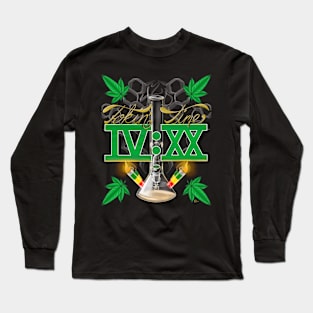 "IV:XX Tokin' Time" Cannabis Culture Graphic Long Sleeve T-Shirt